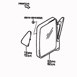 Exterior mirrors right